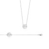 Collier argent massif 925 rhodié longueur 45 cm