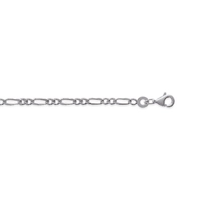 Collier argent massif 925 rhodié longueur 45 cm