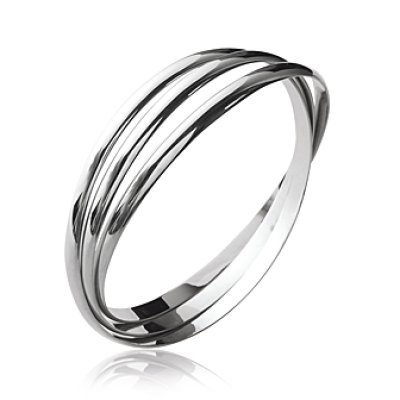 Jonc argent massif 925 rhodié diamètre 66 mm