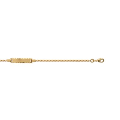 Bracelet plaqué or 750 3 microns longueur 16 cm
