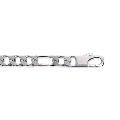 Bracelet argent massif 925 rhodié longueur 21 cm