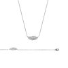 Collier argent massif 925 rhodié longueur 45 cm