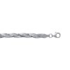 Bracelet pour femme en argent massif 925 rhodié longueur 18 cm