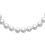 Collier plaqué or 750 3 microns et imitation perles de Majorque longueur 51 cm