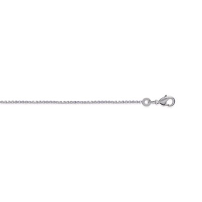 Collier argent massif 925 rhodié longueur 50 cm