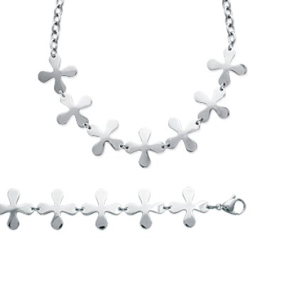 Collier acier longueur 45 cm