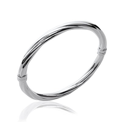 Jonc argent massif 925 diamètre 62 mm