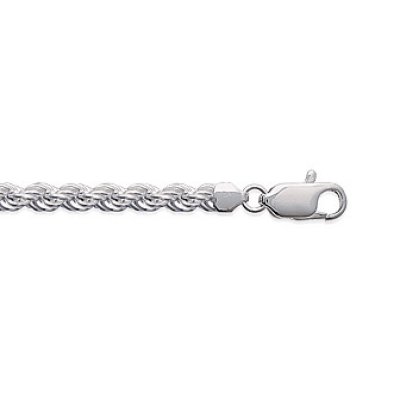 Bracelet argent massif 925 rhodié longueur 18 cm