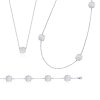 Collier argent massif 925 rhodié longueur 45 cm