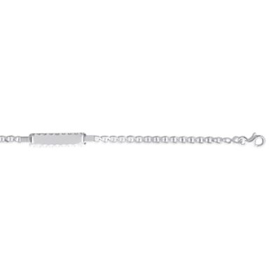 Bracelet argent massif 925 rhodié longueur 16 cm