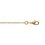Chaîne de cheville Nina taille 25 cm plaqué or 750