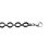 Bracelet pour femme en acier inoxydable avec céramique noire longueur 19 cm - Ella