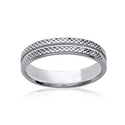 Bague argent massif 925 rhodié