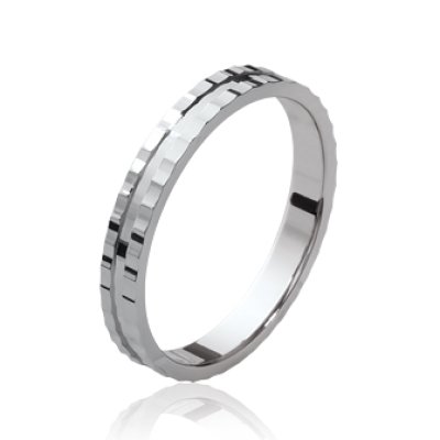 Bague argent massif 925 rhodié