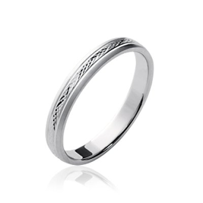 Bague argent massif 925 rhodié