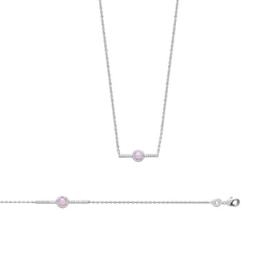 COLLIER ARGENT 925 RHODIE OZ PS longueur 45 cm