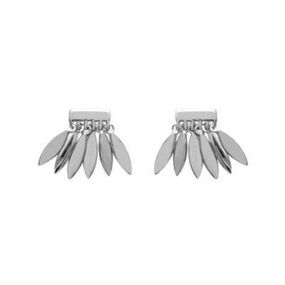 Boucles d'oreilles puces 9 mm indiennes - Shira - argent 925 rhodié - zircons