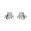 Boucles d'oreilles puces 9 mm indiennes - Shira - argent 925 rhodié - zircons