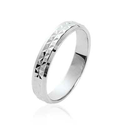 Bague argent massif 925 rhodié