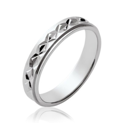 Bague argent massif 925 rhodié