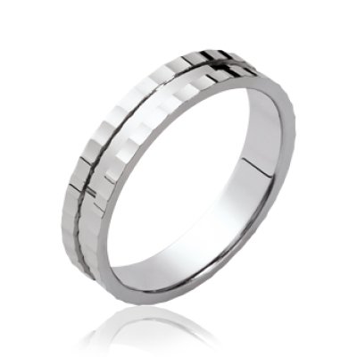 Bague argent massif 925 rhodié