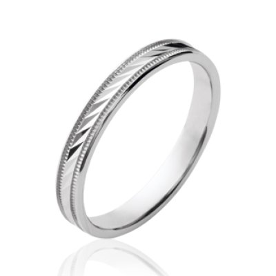 Bague argent massif 925 rhodié