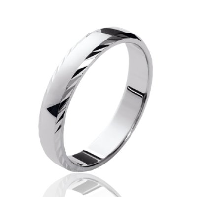 Bague argent massif 925 rhodié