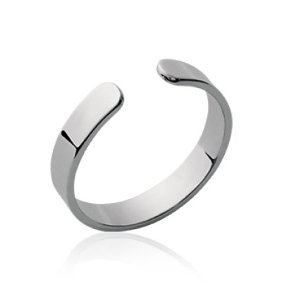 Bague argent massif 925 rhodié