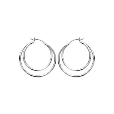 Créoles Argent 925 rhodié