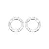 Boucles d'oreilles Argent 925 rhodié femme puces rondelles