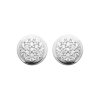 Boucles puces d'oreilles femme Argent 925 rhodié Zirconium