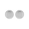 Puces Boucles d'oreilles Argent 925 rondes clous d'oreille