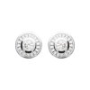 Puces d'oreilles rondes Argent 925 femme et Oxyde de Zirconium