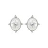 Boucles d'oreilles Nacre femme Argent 925 rhodié